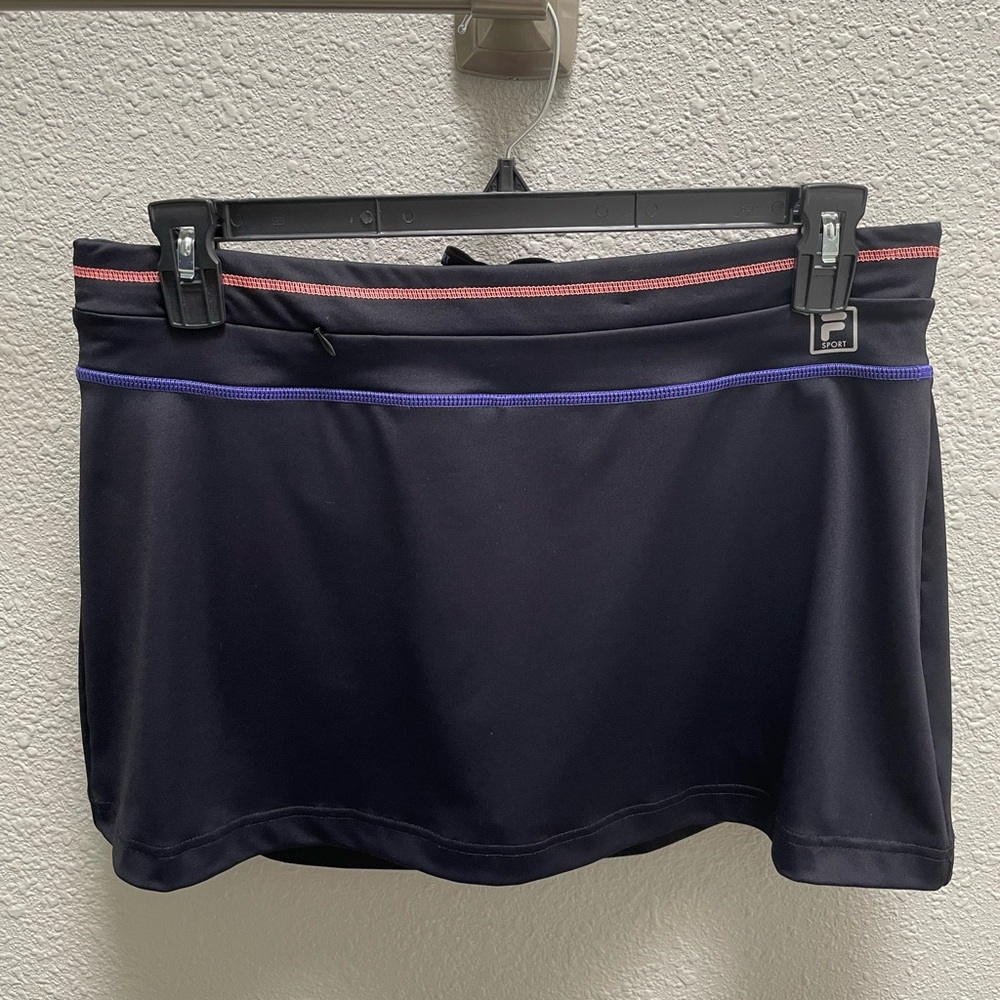 FILA SPORT “SKORT” - Size L - Black with Colored accents - NWOT